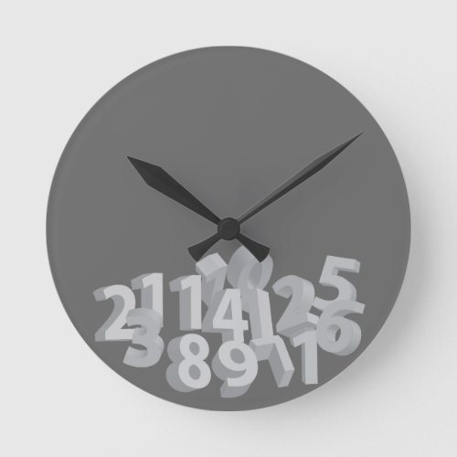 Fallen Numbers Round Clock