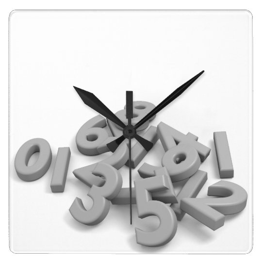 Fallen numbers Wall Clock