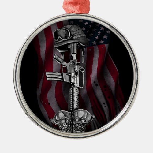 fallen soldierjpg metal ornament