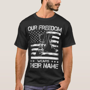 Fallen Soldier USA Flag Memorial Day Patriotic T-Shirt
