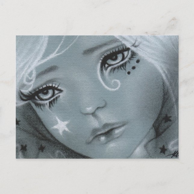 Fallen star doll face Postcard (Front)