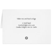 Fallen tree and fossil collage - Card (Back Horizontal)