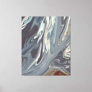Fallen Waves Art Best modern abstract painting Canvas Print
