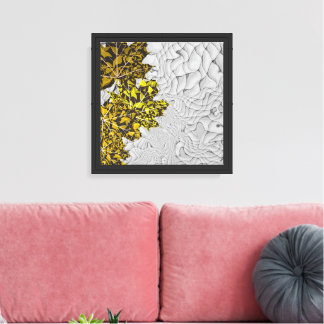 Fallind leaves canvas print
