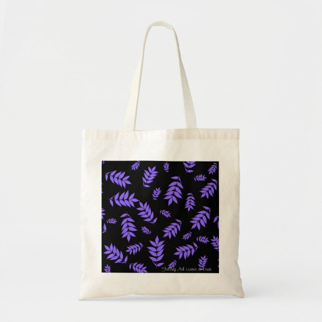 Falling Ash Leaves at Dusk Tote Bag (Front)