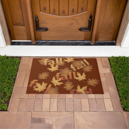 Falling Autumn Leaves Fall Doormat