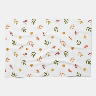 Falling Autumn Leaves Kitchen Towel