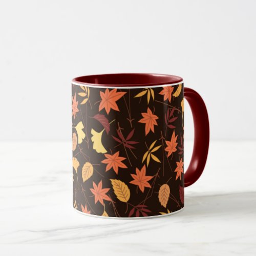 Falling Autumn Leaves Mug