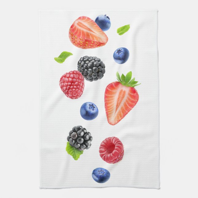 Falling berries towel (Vertical)
