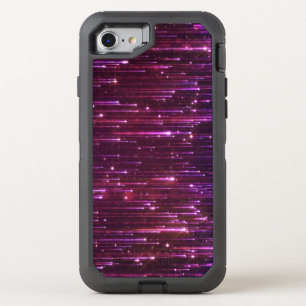 Falling bright particles OtterBox defender iPhone SE/8/7 case
