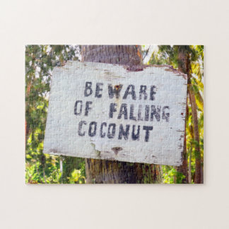 FALLING COCONUTS 11x14 INCH Jigsaw Puzzle