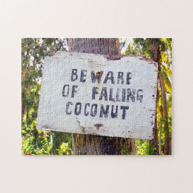 FALLING COCONUTS 11x14 INCH Jigsaw Puzzle (Horizontal)