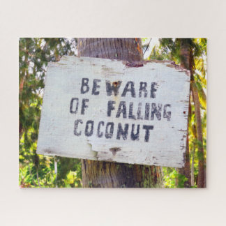 FALLING COCONUTS 16x20 INCH Jigsaw Puzzle