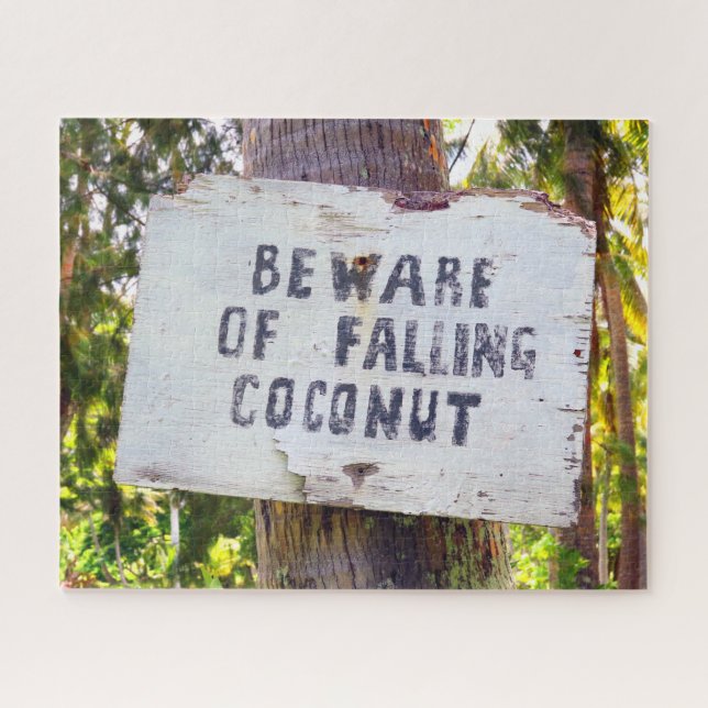 FALLING COCONUTS 16x20 INCH Jigsaw Puzzle (Horizontal)