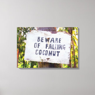 FALLING COCONUTS 16x24 Canvas Print