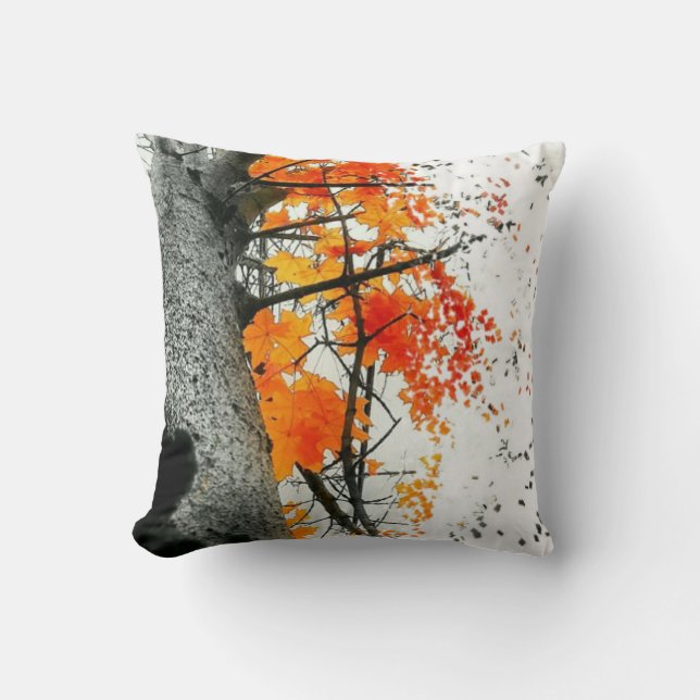 Falling Confetti Throw Pillow (Front)