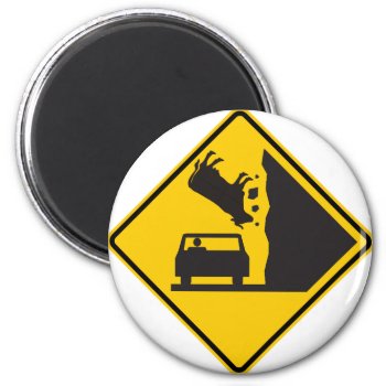 Falling Cow Zone Highway Sign Magnet by wesleyowns at Zazzle