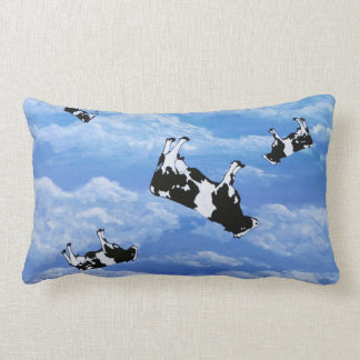 Falling Cows Lumbar Pillow