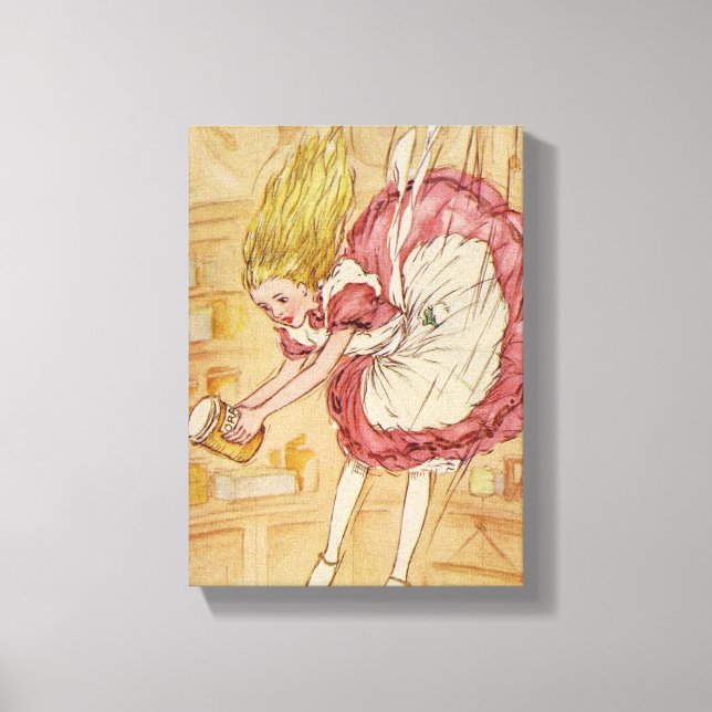 Falling Down the Rabbit Hole Canvas Print (Front)