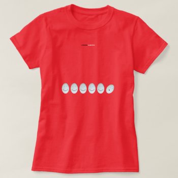 Falling Egg T-shirt by Luzesky at Zazzle