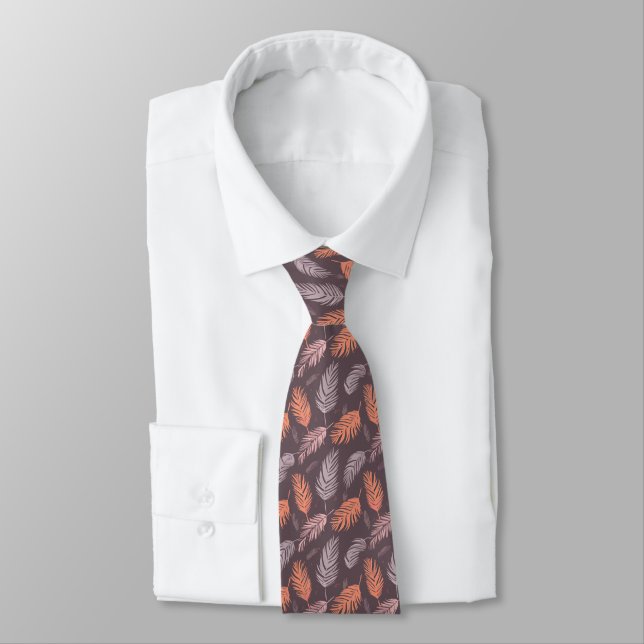 Falling Feathers Neck Tie (Tied)
