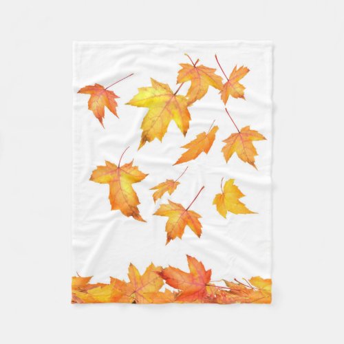 Falling Foliage Small Fleece Blanket