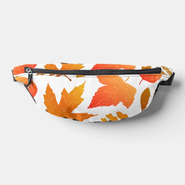 Falling for Autumn – Cozy Leaf Pattern Fanny Pack (Lay Down)