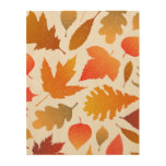 Falling for Autumn – Cozy Leaf Pattern Wood Wall Art