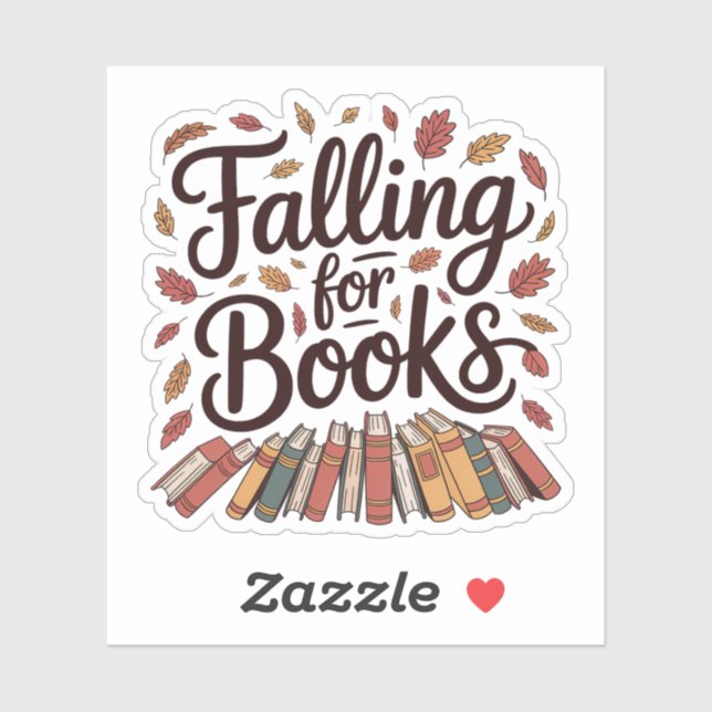 Falling for Books – Cozy Autumn Reading Sticker (Sheet)