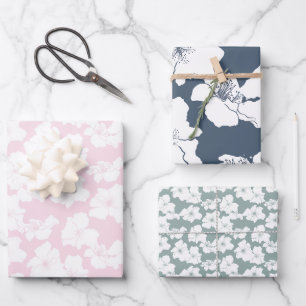 Falling for Camellia Wrapping Paper Sheets