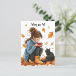Falling for Fall: A Personalized Autumn Greeting Postcard