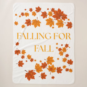 Falling for Fall Sherpa Blanket