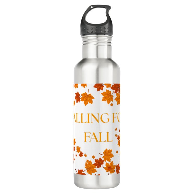 Falling for Fall Stainless Steel Water Bottle (Front)
