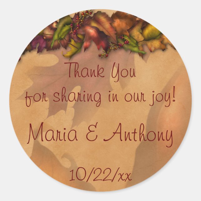 Falling Forever Classic Round Sticker (Front)