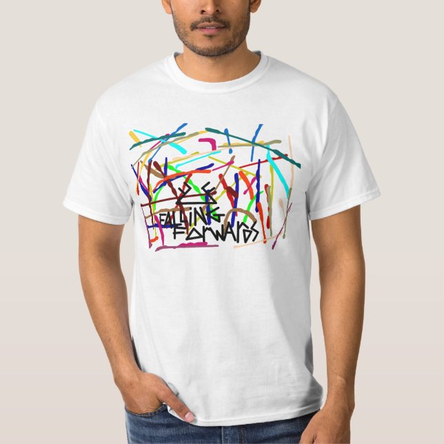 falling forwards paint splatter T-Shirt (Front)