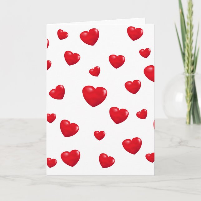 Falling Hearts Card (Front)