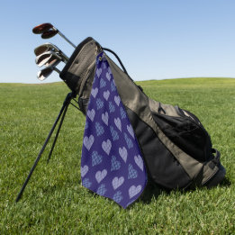 Falling Hearts in Spring Golf Towel