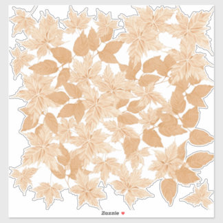 Falling in Autumn leaves Custom-Cut Vinyl Sticker