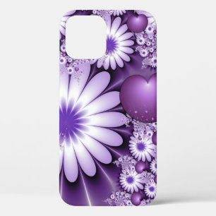Falling in Love Abstract Flowers & Hearts Fractal iPhone 12 Pro Case