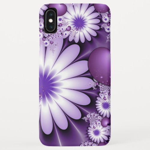 Falling in Love Abstract Flowers  Hearts Fractal iPhone XS Max Case