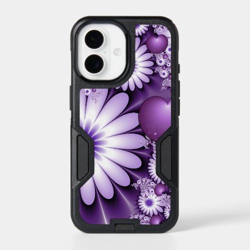 Falling in Love Abstract Flowers & Hearts Fractal iPhone 17 Case