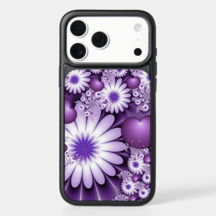 Falling in Love Abstract Flowers & Hearts Fractal iPhone 17 Pro Max Case