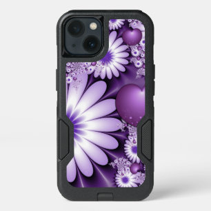Falling in Love Abstract Flowers & Hearts Fractal iPhone 13 Case