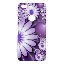 Falling in Love Abstract Flowers &amp; Hearts Fractal Uncommon Google Pixel Case
