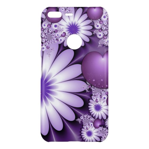Falling in Love Abstract Flowers  Hearts Fractal Uncommon Google Pixel XL Case