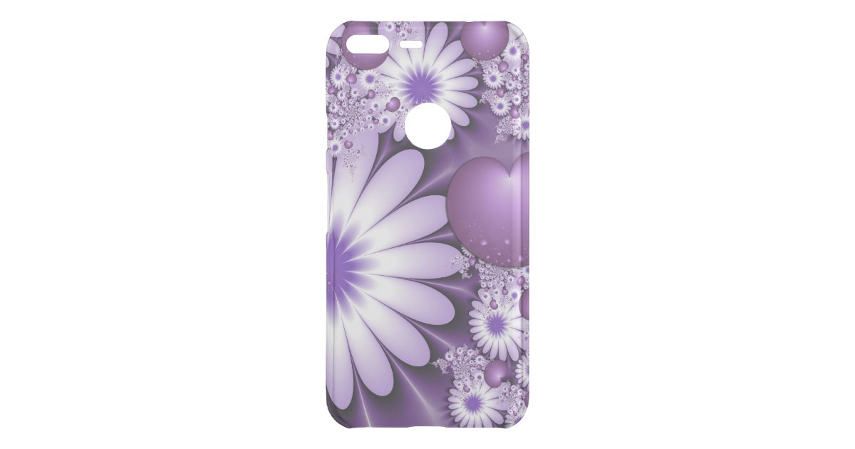 Falling In Love Abstract Flowers Hearts Fractal Uncommon Google Pixel Xl Case Zazzle Com