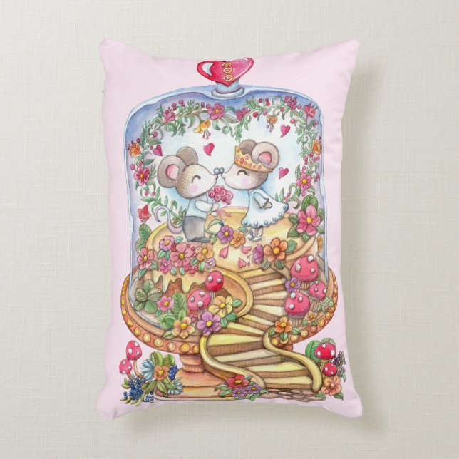 Falling In Love Accent Pillow (Front(Vertical))
