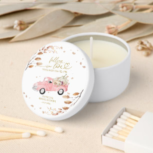 Falling In Love Autumn Baby Shower Favor Mini Candle Favors