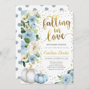 Falling In Love Baby Shower Invitation Fall Shower