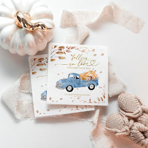 Falling In Love Fall Baby Shower Napkins